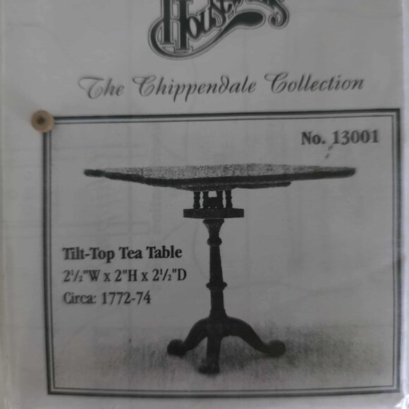 NWT Houseworks Shenandoah Designs Tilt-top Tea Table Doll House Miniature Kit - Picture 4 of 4